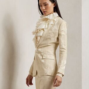 Ralph Lauren Resort ‘24 Collection Parker Floral Jacquard Single-Breasted Jacket